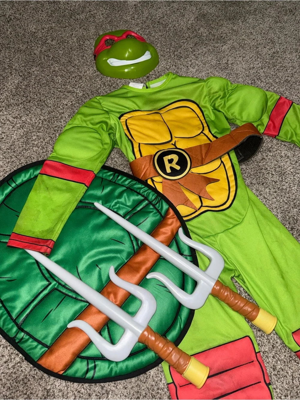Raphael Teenage Mutant Ninja Turtles Costume -. ••One Broken Foot Strap••